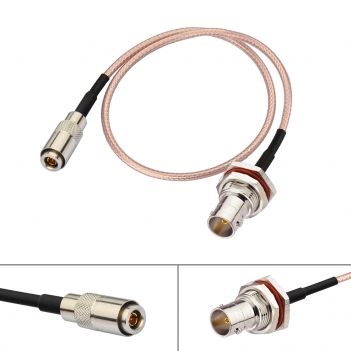 DIN 1.0/2.3 Male to BNC Female 75 Ohm Double ShieldedRG179D Video SDI Cable 30cm 12 inch for 3G HD SDI Video Recorder Camera Assist Monitor Audio Gateway Hub Broadcast Router Frame Synchronizer Sync Converter