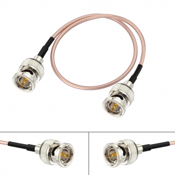 HD 3G SDI Cable 30cm 75ohm Thin BNC RG179D Male to Male Double-Shielded Cable for Professional Camcorder SDI Converter CCTV Monitor Security Camera Supports 3G-SDI/HD-SDI/4K/8K