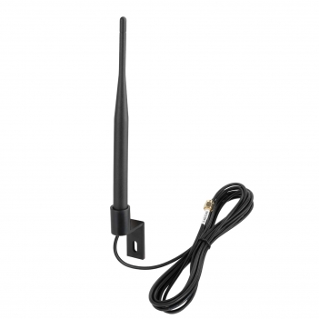 Outdoor Weatherproof Dual Band 2.4GHz 5GHz 5.8GHz 5dBi WiFi Antenna RP-SMA Male 3m Extension Cable with Mounting Bracket Compatible with WiFi Router Range Extender Gateway