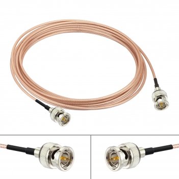 HD 3G SDI Cable 3m 75ohm Thin BNC RG179D Male to Male Double-Shielded Cable for Professional Camcorder SDI Converter CCTV Monitor Security Camera Supports 3G-SDI/HD-SDI/4K/8K