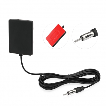 Car Stereo FM Radio Antenna, Hidden Windshield Antenna, DIN Plug Adhesive Patch Antennae for Vehicle Car Truck Stereo Receiver Head Unit FM HD Radio