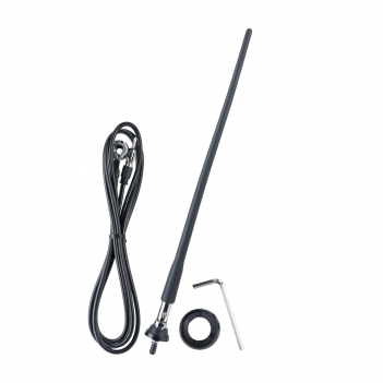 Marine Boat Radio Antenna 16 Inch Rubber Duck Flexible Mast FM AM Stereo Antennae for Boat Car RV Motorhome ATV UTV Tractor Motorcycle Yacht