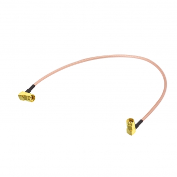 Right Angle SMA Male to Male RG316D Cable 50ohm Double-Shielded WiFi Antenna Extension Cable for 4G LTE Router RTL-SDR USB Dongle ADS-B Receiver Network Analyzer SDR Devices