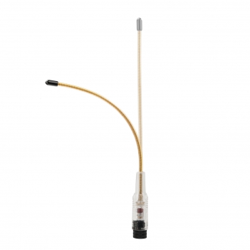 SMA-Male 8.11 inches Soft Whip Transparent casing VHF/UHF (144/430Mhz) Antenna Walkie Talkie Antenna Compatible with YAESU Vertex TYT Wouxun Yaesu Retevis Radio
