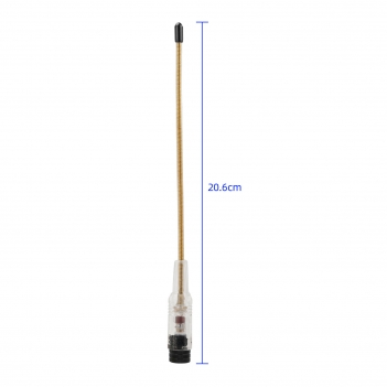 SMA-Male 8.11 inches Soft Whip Transparent casing VHF/UHF (144/430Mhz) Antenna Walkie Talkie Antenna Compatible with YAESU Vertex TYT Wouxun Yaesu Retevis Radio