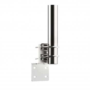 Outdoor antenna mount, Z-shaped bracket with double U-clamps and round tube, universal round tube mount (round tube diameter 38mm/1.49in, length 250mm/9.84in) and Z-shaped, suitable for various antennas and weather stations.