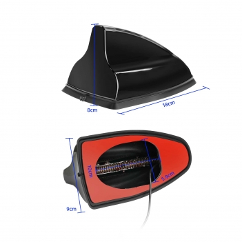 Shark Fin Antenna Cover for Car radio with Adhesive Tape,Car Accessories Antenna Replacement Fits Most  Car, Truck, SUV, Van