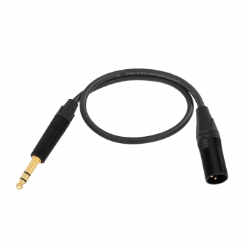2FT 6.35mm (1/4 Inch) TRS to Balanced XLR Male Stereo Audio Cable for Bass,Electric Guitar, Keyboard,Amp,Speaker,Equalizer;Microphones,Amplifiers, mixing consoles; Live events or studio sound; Analog audio.