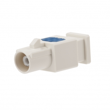 Superbat Fakra B White Crimp Plug Male Connector Apply to Radio With Phantom supply long version