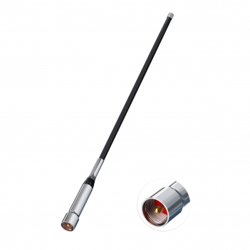 Vehicle Mobile Ham Radio Antenna Dual Band VHF UHF 136-174MHz 400-470MHz Magnetic Base Mount Fiberglass Antenna PL259 Male Connector for Car Marine Amateur Radio