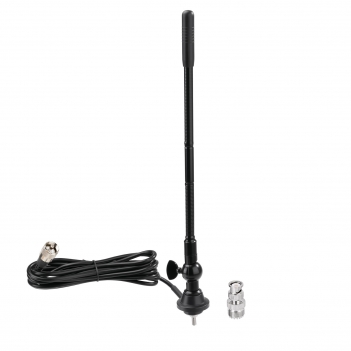 27MHz CB Radio Antenna PL259 & BNC Male Connector Antenna Kit with Rotating Adjustable Base - Compatible with Galaxy, Uniden, Bearcat, Cobra, Radioddity, Texas Ranger, RoadKing Vehicle-Mounted CB Radios