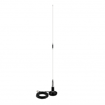 VHF UHF Mobile Ham Radio PL259 34 inch Antenna Dual Band 136-174MHz 400-470MHz with 16.4ft Cable Magnetic Base Mount for Vehicle Car Truck Amateur Two Way Marine VHF Radio