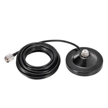 VHF UHF Mobile Ham Radio PL259 34 inch Antenna Dual Band 136-174MHz 400-470MHz with 16.4ft Cable Magnetic Base Mount for Vehicle Car Truck Amateur Two Way Marine VHF Radio