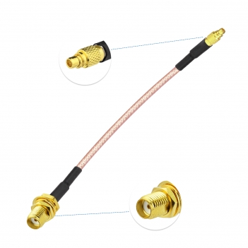 SMA to MMCX Coax Cable MMCX Male to SMA Female Adapter Extension Cable 10CM for Wi-Fi Routers FPV Drones Multicopter Antennas GPS Analyzer etc