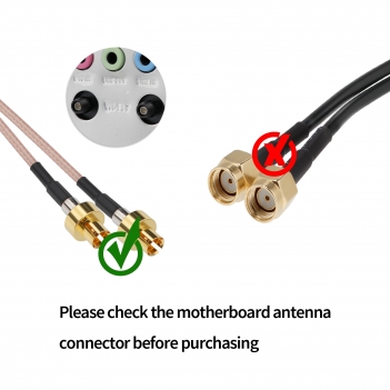 15CM RP-SMA Female to WiFi7 New Interface RG316 Coax Cable (50 Ohm) for WiFi7 Gaming Motherboard