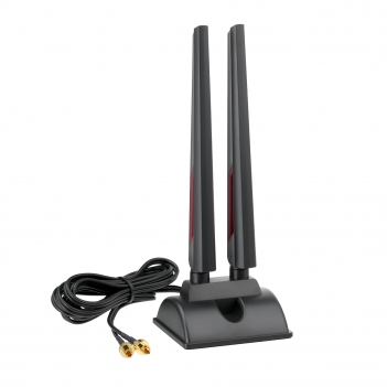 WiFi 7 WiFi 6E Antenna Tri-Band 2.4GHz 5GHz 6GHz Magnetic Base antenna with New Interface (NOT RP-SMA) for ROG STRIX Series/ROG Crosshair/ROG MAXIMUS Series WiFi 7 Gaming Motherboard