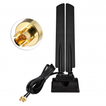 WiFi 7 WiFi 6E Antenna Tri-Band 2.4GHz 5GHz 6GHz Magnetic Base antenna with New Interface (NOT RP-SMA) for ROG STRIX Series/ROG Crosshair/ROG MAXIMUS Series WiFi 7 Gaming Motherboard