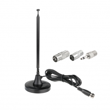 Strong Magnetic Base Portable Telescopic FM Radio Antenna with 10ft Extension Cable for Yamaha Marantz Pioneer Onkyo Sherwood FM Radio Tuner AV Audio Bluetooth Home Theater Stereo Receiver