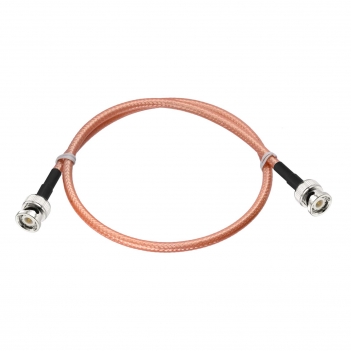 BNC Male to BNC Male RG400 Coaxial Cable 1.6 Feet for CB Amateur VHF UHF Ham Radio, Scanner Antenna, Oscilloscope, Spectrum Analyzer