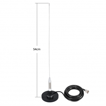 VHF UHF 144/430MHz Mobile Radio Antenna Dual Band 136-174MHz 400-470MHz Vehicle Ham Radio NMO Mount Antenna for Car Truck Ham Radio Mobile Radio Amateur Radio Two Way Radio Marine VHF Radio