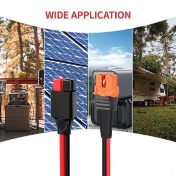 ELFCULB XT60i to Anderson Adapter,12AWG Anderson to XT60i Connector Cable for RC Battery Solar Portable Power Power Station and Solar Panel(2FT)