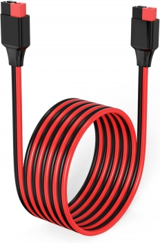 ELFCULB 12AWG 6FT Anderson Extension Cable 2 6 10 20 35 50FT Solar Extension Cable Anderson Connector for Portable Power Station Solar Generator Solar Panel (6FT)