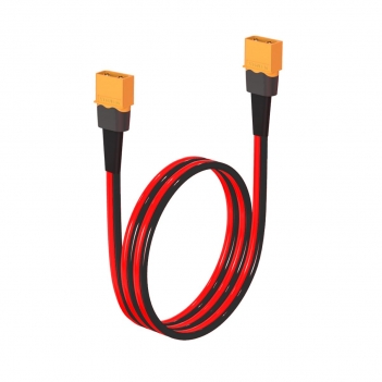 ELFCULB XT60 Male to Male Extension Cable 10AWG 2FT - Heavy Duty Power Cord for RC Cars, Batteries, and Portable Power Stations