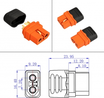 ELFCULB 10AWG 6FT Solar to XT60i Cable 2 6 10 25 35 50 75 100FT Solar Connector to XT60i Adapter Cable for Portable Power Station (6FT)