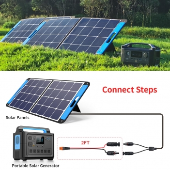 ELFCULB 10AWG 2FT Solar to XT60i Cable  Solar Connector to XT60i Adapter Cable for Portable Power Station (2FT)