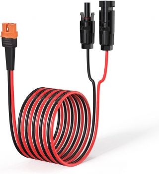 ELFCULB 10AWG 50FT Solar to XT60i Cable Solar Connector to XT60i Adapter Cable for Portable Power Station