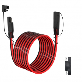 ELFCULB 12AWG 20FT SAE Extension Cable Quick Disconnect Wire Harness with SAE Connector for Automotive RV Battery Solar Panel