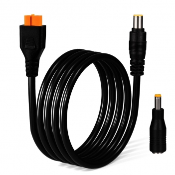 ELFCULB XT60 to DC 8mm Adapter Cable,14AWG XT60 Female to DC7909 Male Solar Panel Cable Compatible for Portable Power Station Solar Generator and Solar Panel(5FT)