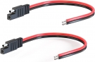 ELFCULB SAE Connector Cable,16AWG 1FT 2 Pin SAE Quick Connector Disconnect Plug for Solar Panel Car Motorcycle(2 Pack)