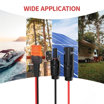 ELFCULB 10AWG 50FT Solar to XT60i Cable  Solar Connector to XT60i Adapter Cable for Portable Power Station