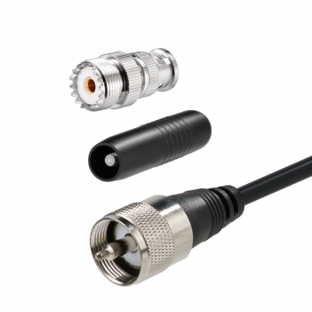 27MHz CB Radio Antenna PL259 & BNC Male Connector Antenna Kit with Rotating Adjustable Base - Compatible with Galaxy, Uniden, Bearcat, Cobra, Radioddity, Texas Ranger, RoadKing Vehicle-Mounted CB Radios
