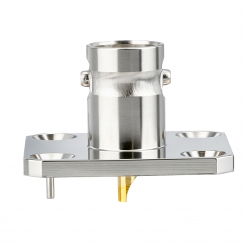 BNC Jack Female Connector Straight 4 Hole Flange Solder