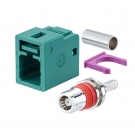 FAKRA Z Female Connector Straight Waterproof for RG316 RG174 LMR100
