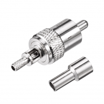 RCA Plug Male Connector  Straight Crimp for RG316